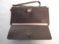 ストラップ付き長財布 ダークブラウン 172