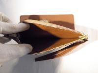 ストラップ付き長財布 キャメル 381