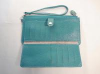 ストラップ付き長財布 ターコイズブルー 115