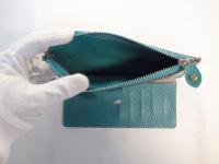 ストラップ付き長財布 ターコイズブルー 115