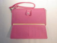 ストラップ付き長財布 ピンク 121