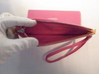 ストラップ付き長財布 ピンク 121