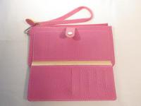 ストラップ付き長財布 ピンク 126