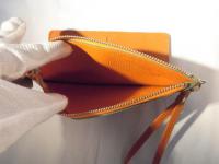 ストラップ付き長財布 オレンジ 411