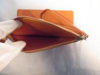 ストラップ付き長財布 オレンジ 525