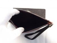 ストラップ付き長財布 ブラック 223