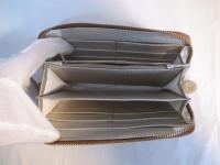 ストラップ付きラウンドファスナー長財布 パッチワーク C 452