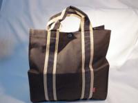 トートバック バイカラー ブラウン 184※