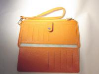 ストラップ付き長財布 オレンジ 143